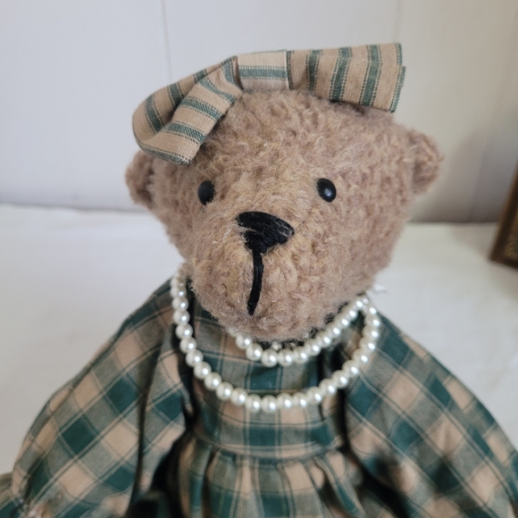 Vintage Willowhouse Plush Teddy Bear Bee Bee Bearette Cottagecore County - Picture 3 of 12